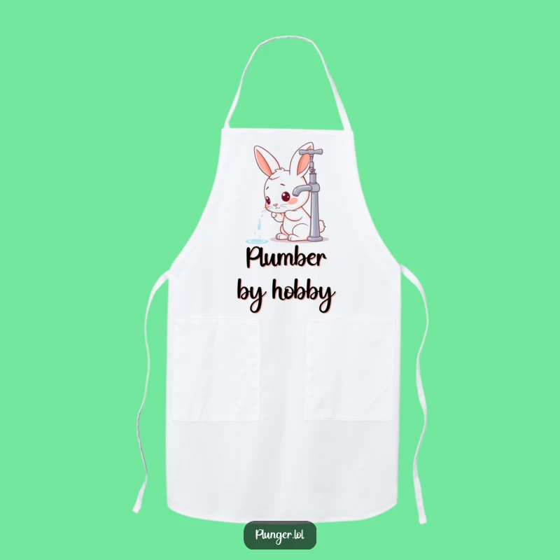 Funny Rabbit Faucet Apron - Cook with Curiosity and Humor, Perfect Gift!